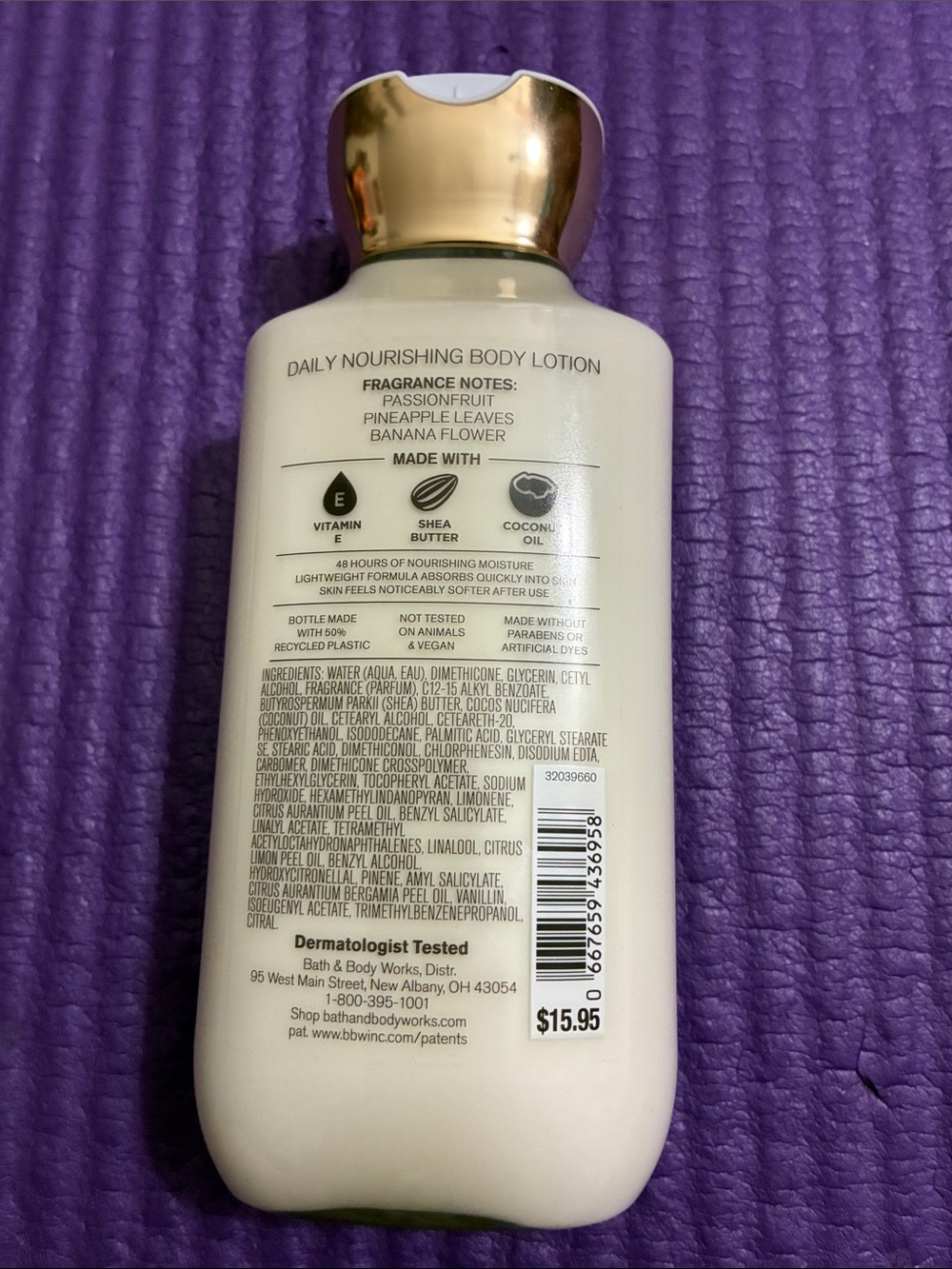 Bath & Body Works Bahamas Passionfruit and Banana Flower Lotion - Picture 2 of 4